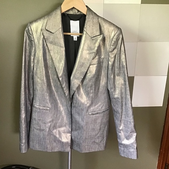 Robert Rodriguez Jackets & Blazers - Metallic Silver Golden Robert Rodriguez Blazer
